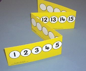 TEACHER'S 1-20 NUMBER TRACK (FOLDING/YELLOW)