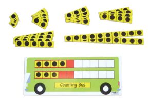 COUNTING BUS - DOUBLE DECKER (SET OF 6)