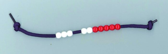 CHILD'S 1-10 BEAD STRING (5W, 5R)