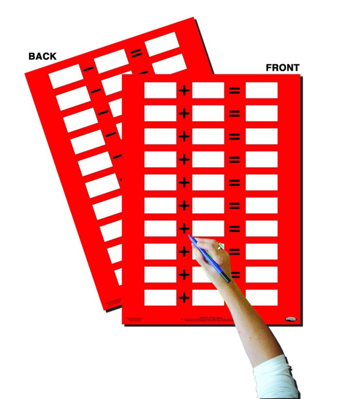 ADDITION & SUBTRACTION PRACTICE POSTER