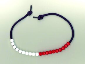 CHILD'S 1-20 BEAD STRING (10W, 10R)
