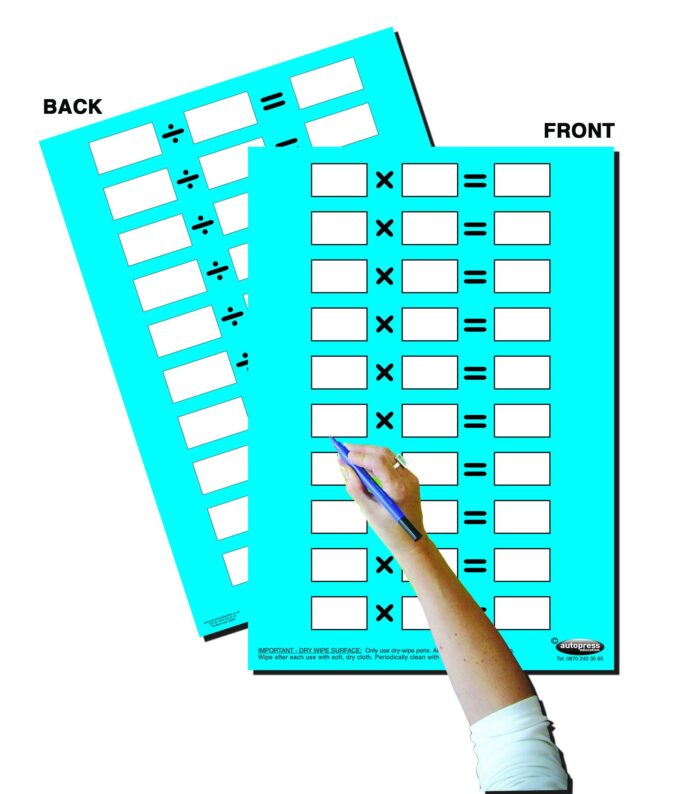 MULTIPLICATION/DIVISION PRACTICE POSTER