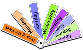 DAYS OF THE WEEK FAN