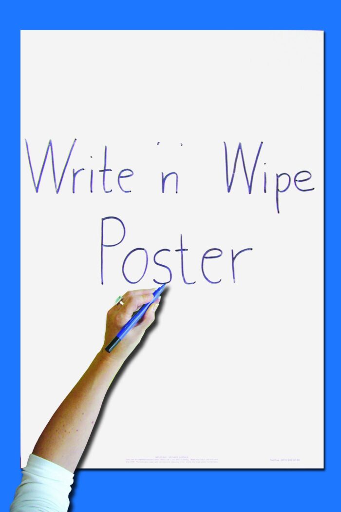 WRITE 'N' WIPE POSTER/PEN - PLAIN