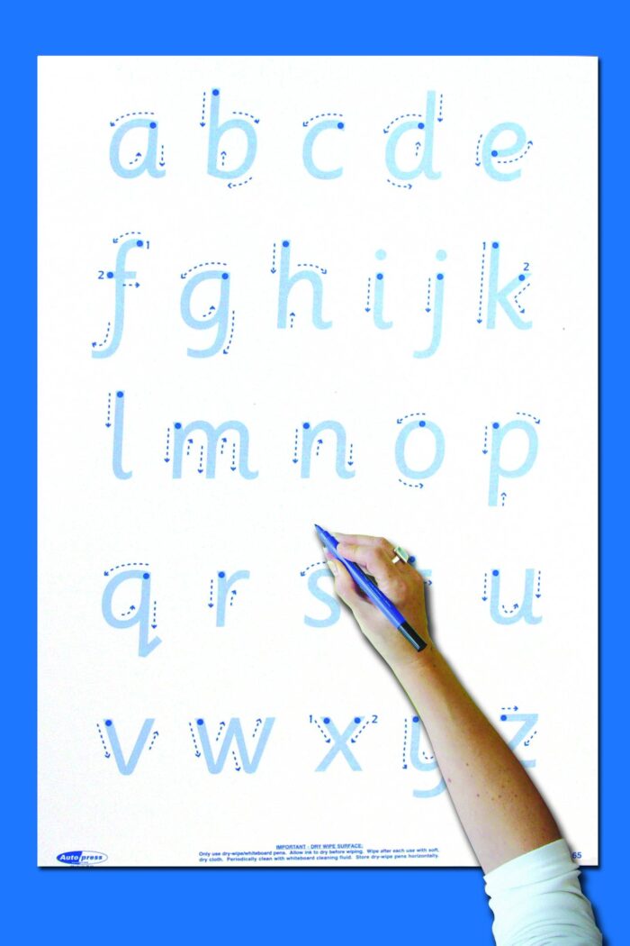 WRITE 'N' WIPE POSTER/PEN - LETTER FORMATION