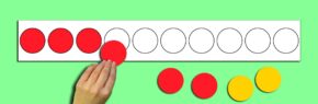 MAGNETIC COUNTERS STRIP & 10 COUNTERS