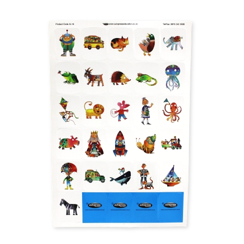 CHILD'S LETTERS AND PICTURES CARDS - CURSIVE - Image 2