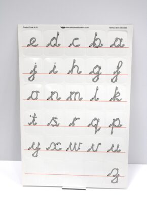 CHILD'S LETTERS AND PICTURES CARDS - CURSIVE