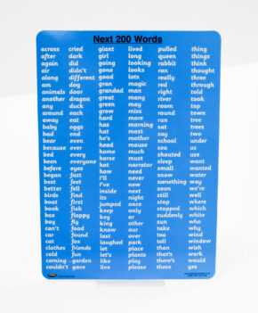 CHILD'S HIGH FREQUENCY WORDS CHART (NEXT 200 WORDS)