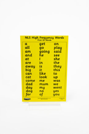 FIRST 45 WORDS - CHART