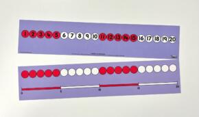 CHILD'S 1-20 NUMBER TRACK