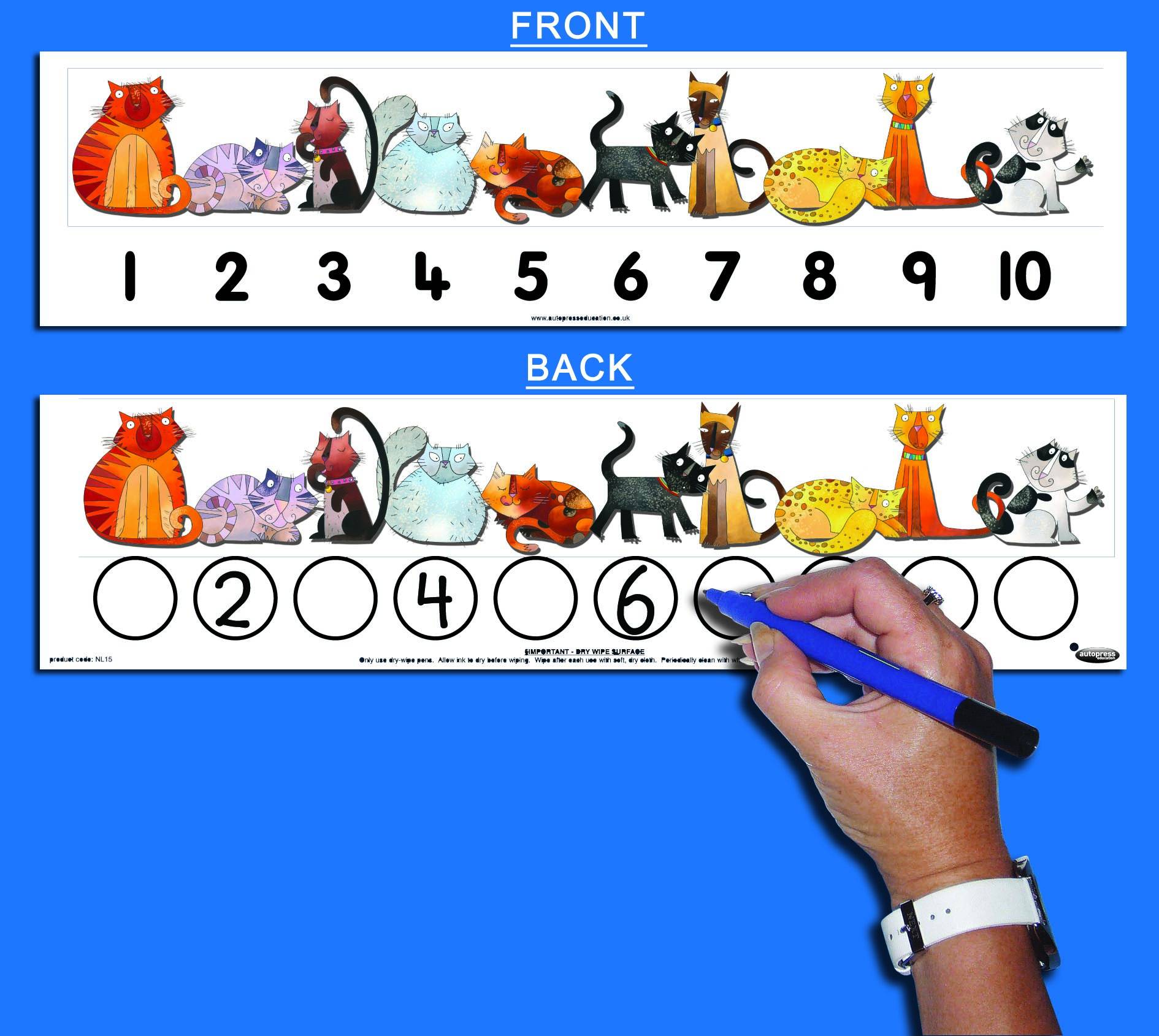 CHILD'S 1-10 CAT NUMBER TRACK