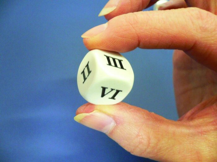 ROMAN NUMERAL DICE (TYPE 1 of 2)