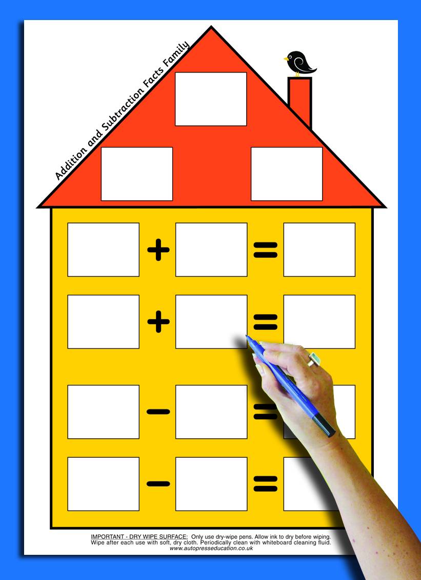 NUMBER FACTS HOUSE - ADDITION AND SUBTRACTION