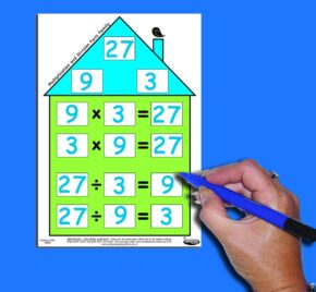 NUMBER FACTS HOUSE - MULTIPLICATION & DIVISION (SMALL)