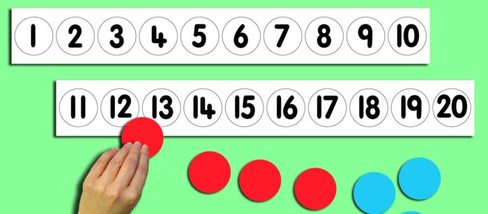 MAGNETIC 0-20 MAGNETIC NUMBER TRACK & 20 COUNTERS