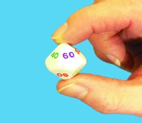 RAINBOW 10 SIDED DICE (MULTIPLES OF 10)