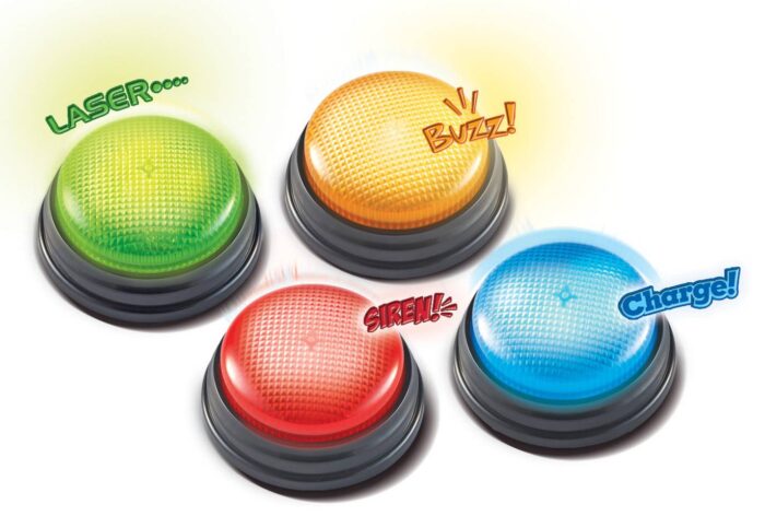 LIGHTS & SOUNDS ANSWERS BUZZERS - SET OF 4