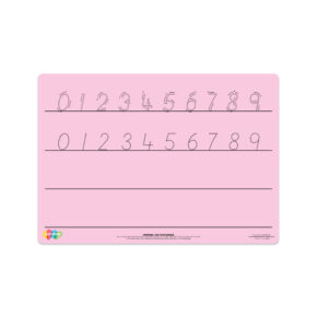 Pink Tinted Number Formation Mat