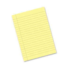 YELLOW WIDE RULED A4 EXERCISE BOOK