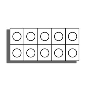 TEN FRAME STICKERS pack of 30