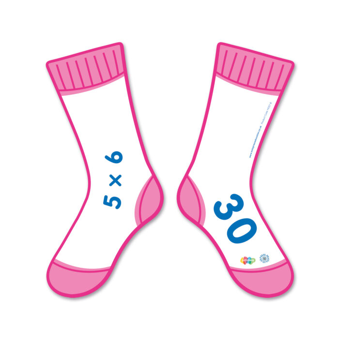 MULTIPLICATION AND DIVISION SOCKS X5