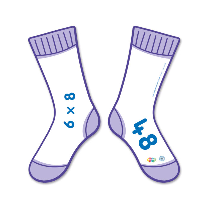 MULTIPLICATION AND DIVISION SOCKS X8
